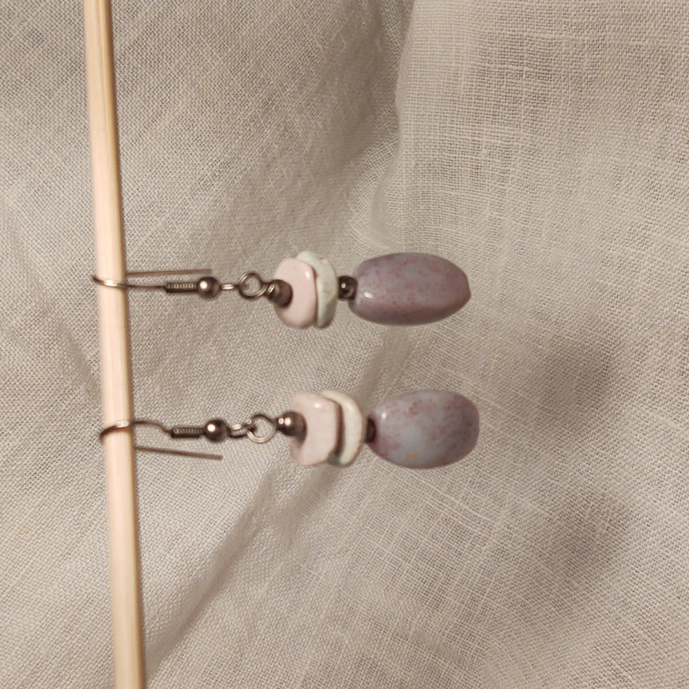 Women's Polished Stone Earrings